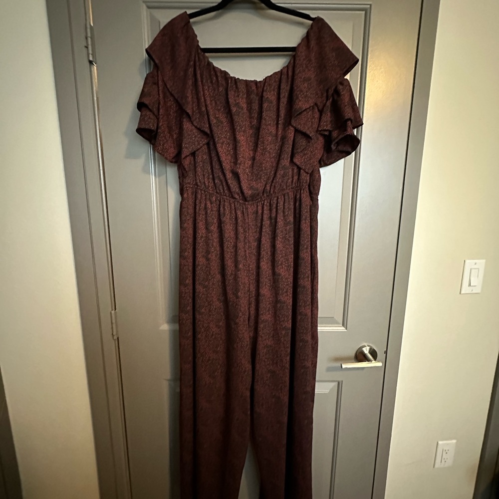 Fun Plus Size Cocktail Wide Leg Jumpsuit - Gibson Latimer